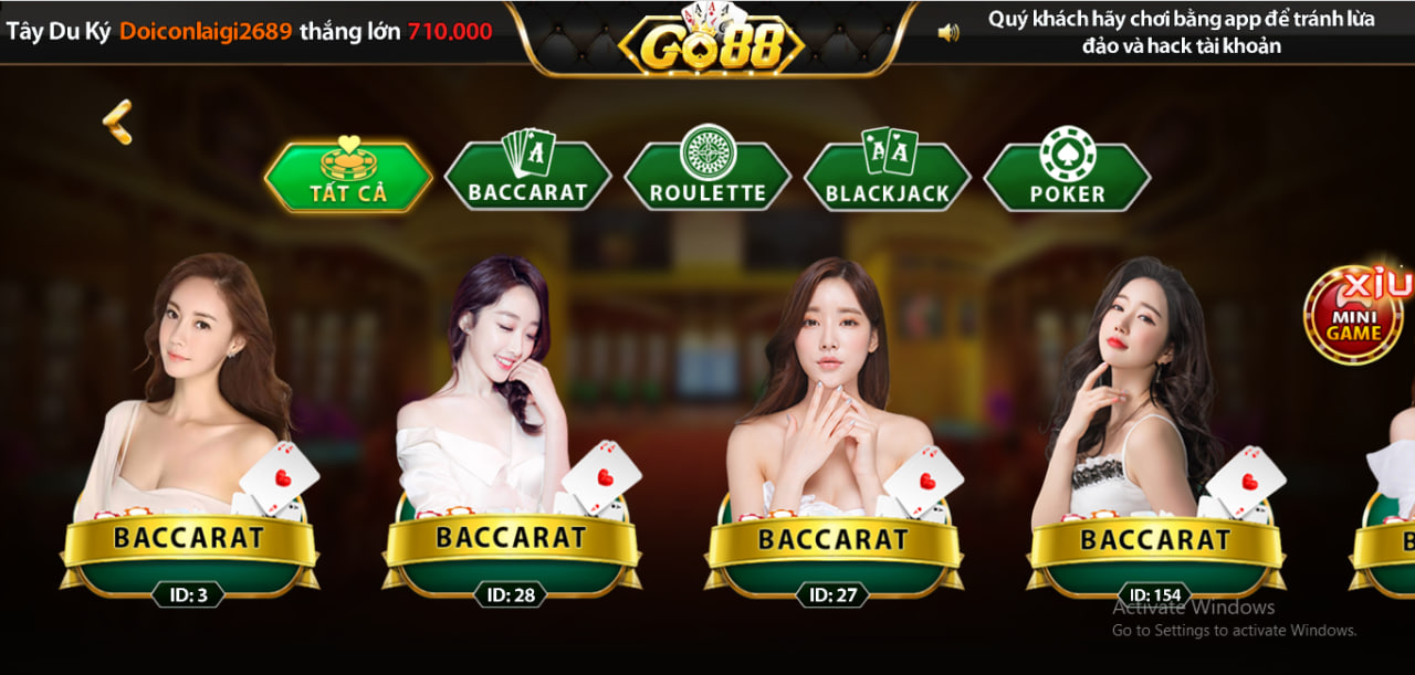 Game Go88 nâng cấp game sảnh game casino