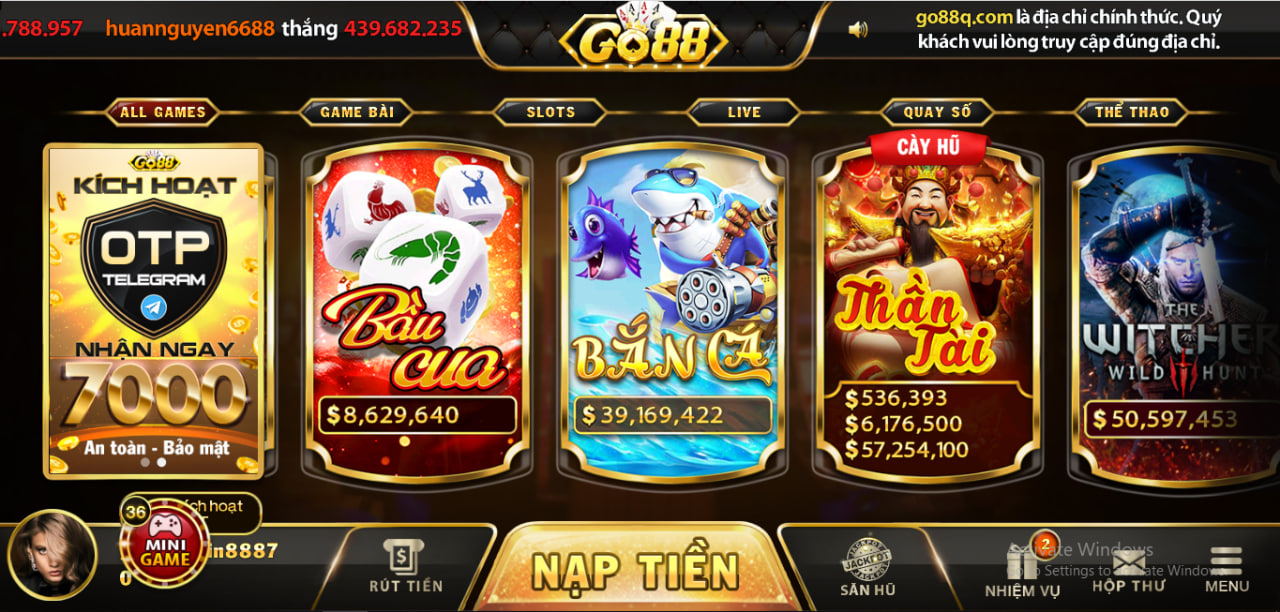 Cổng game Go88 phát triển đa dạng trò chơi cá cược khác nhau